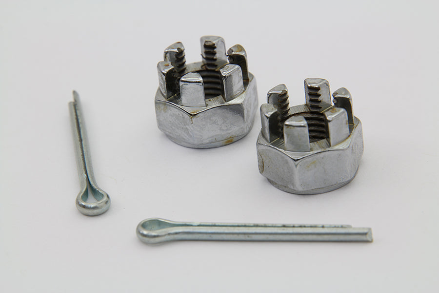 Front Axle Nut Kit Chrome
