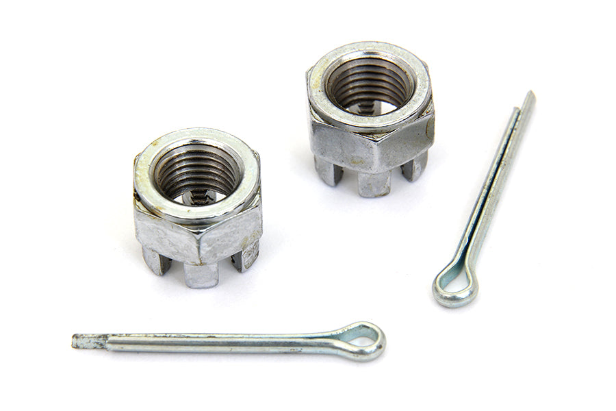 Front Axle Nut Kit Chrome