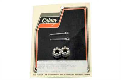 Front Axle Nut Kit Cadmium
