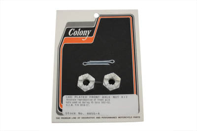 Front Axle Nut Kit Cadmium
