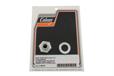 Seat Post Rod Lock Nut and Lock Washer