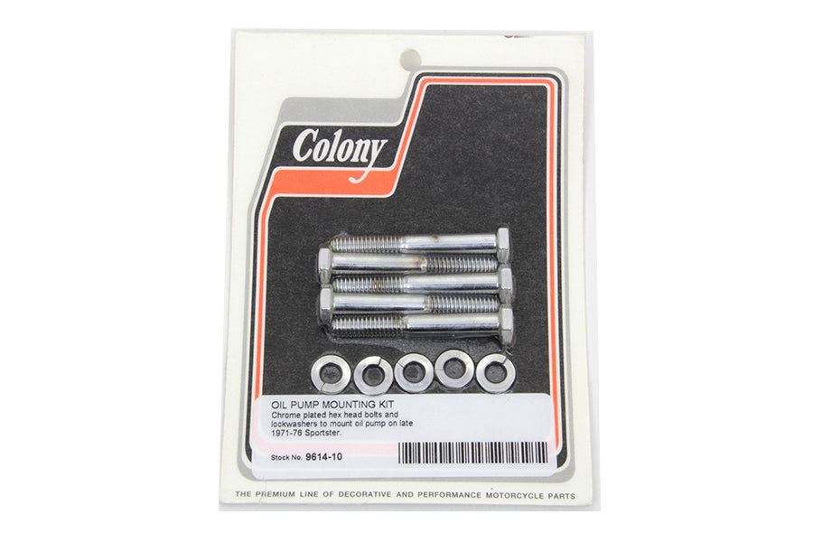 Oil Pump Mount Kit Chrome