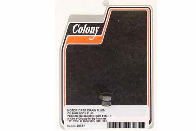 Engine Case Drain Oil Pump Plug