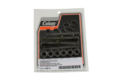 Sprocket Cover Stud Nut Kit Parkerized