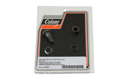 Parkerized Tank Hand Shifter Rod End Bolt Kit