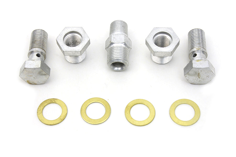 Oil Line Fitting Kit Cadmium
