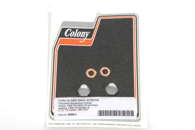 Cadmium Fork Slider Drain Screws