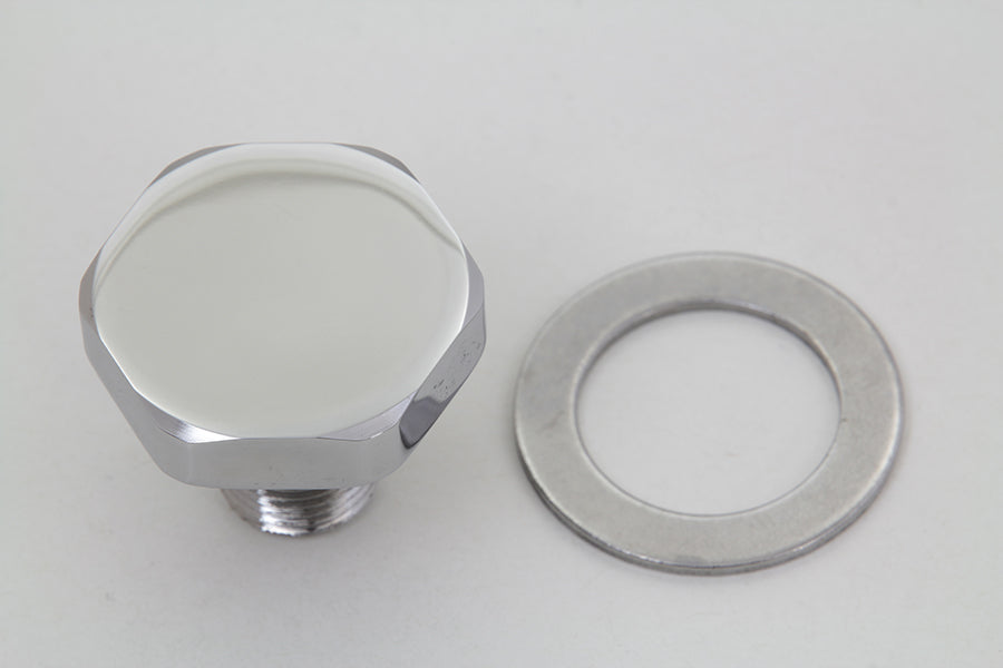 Fork Top Tube Plug Flat Chrome