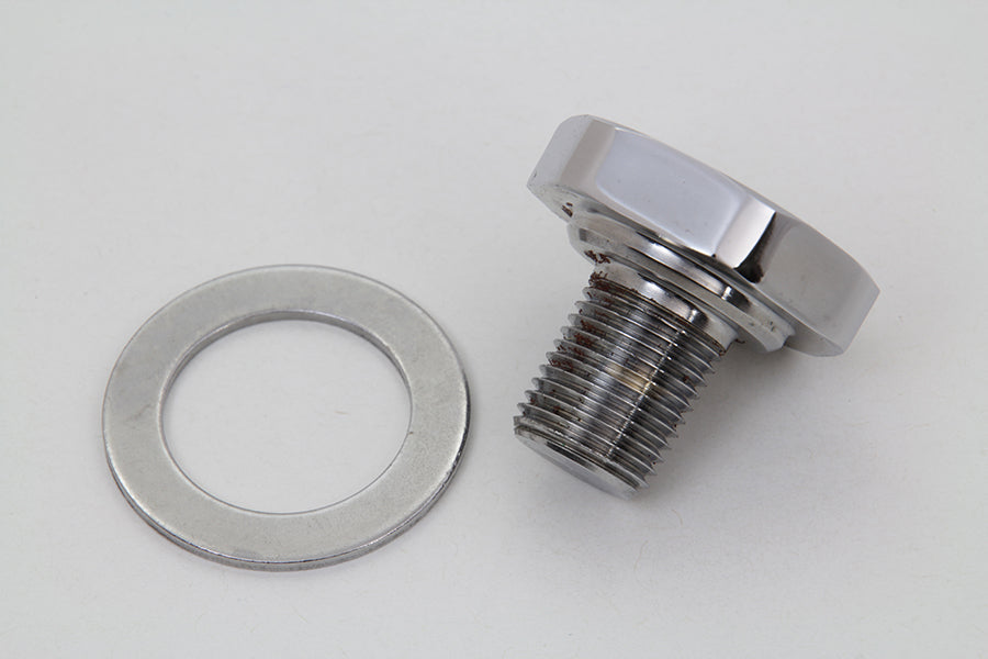 Fork Top Tube Plug Flat Chrome