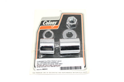 Front Axle Spacer Kit Smooth Style Chrome