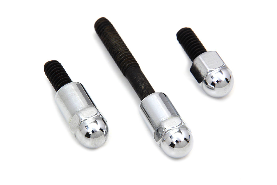 Oil Hose Cover Mounting Kit Chrome