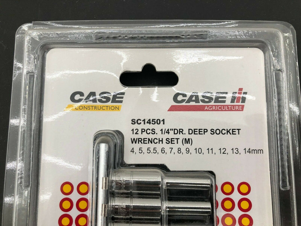Case IH 12pc 1/4" Drive Socket Set Metric Blue Point-Lifetime Warranty