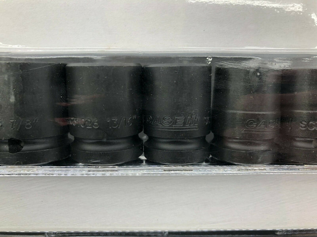 Case IH 11pc 1/2" Dr Impact Socket Set Standard Inch Snap on Blue Point