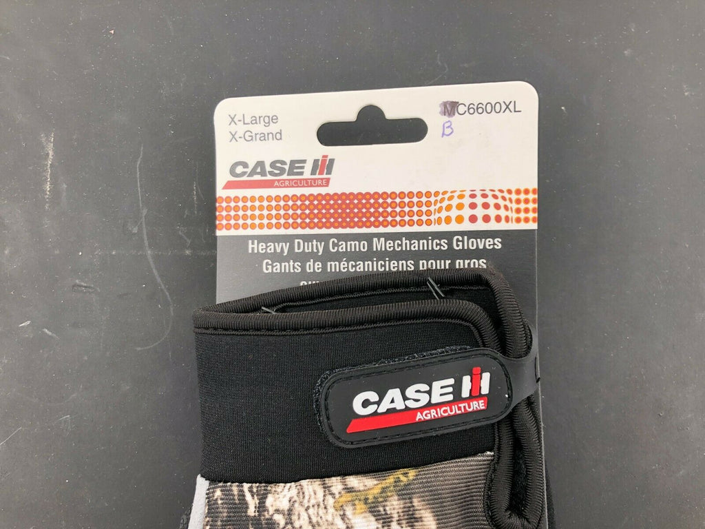 Case IH XL Mechanics Glove Heavy Duty Camo Gloves Snap on Blue Point