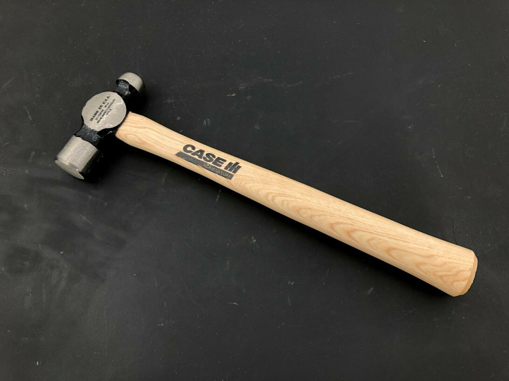 Case IH Wood Handle Ball Pean Hammer 16oz Blue Point-Lifetime Warranty