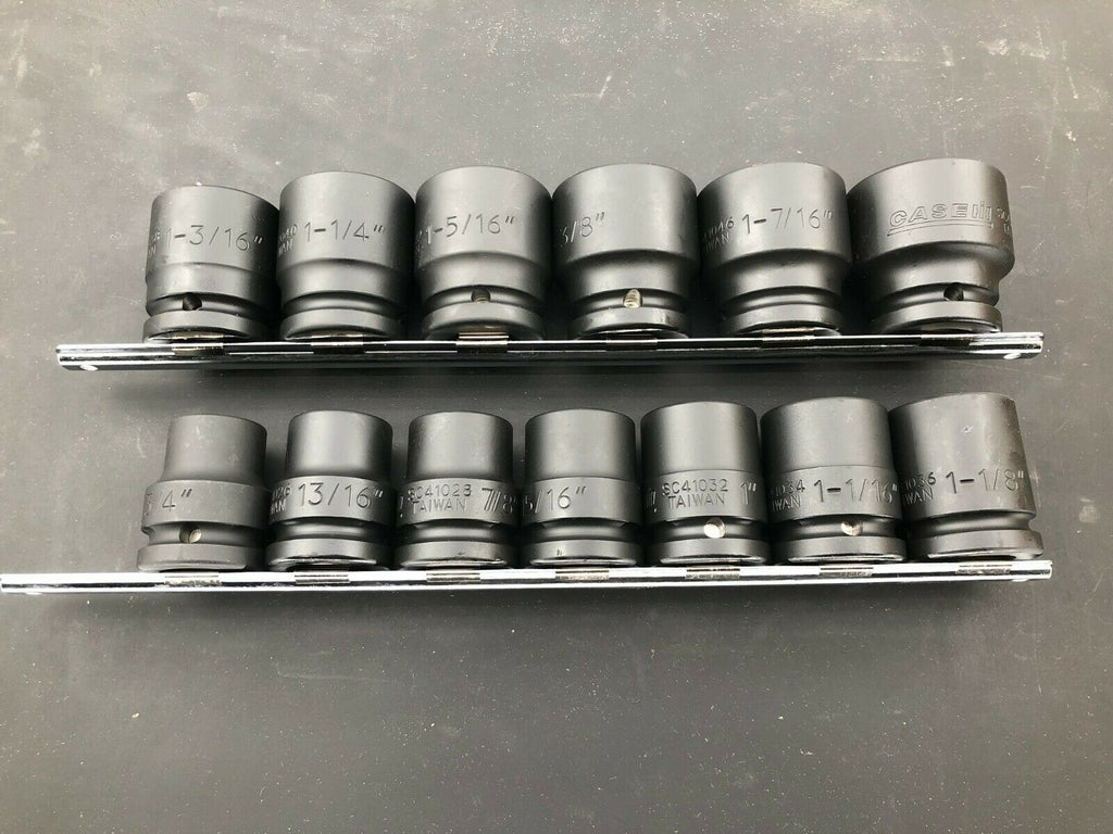 Case IH 13pc 3/4" Dr Impact Socket Set Standard Snap on Blue Point