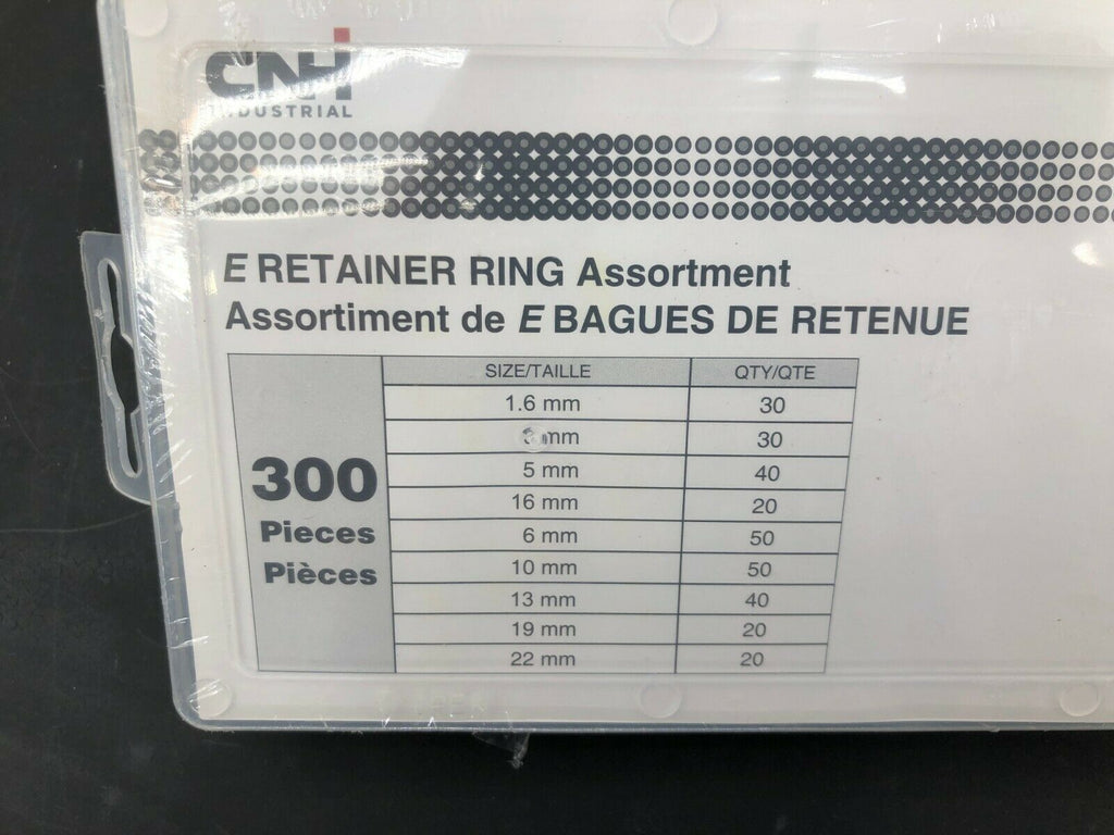 Case IH International 300pc E Retainer C Clip Ring Assortment- Metric