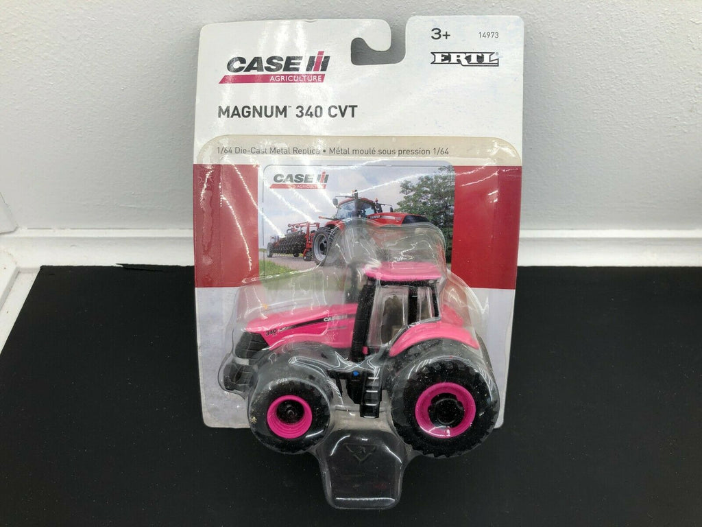 Case IH International Harvester Magnum 340 CVT Pink Girl Tractor Toy 1/64