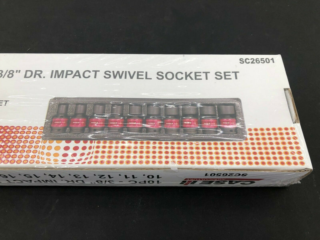 Case IH 10Pc 3/8" Metric Swivel Socket Set Blue Point-Lifetime Warranty