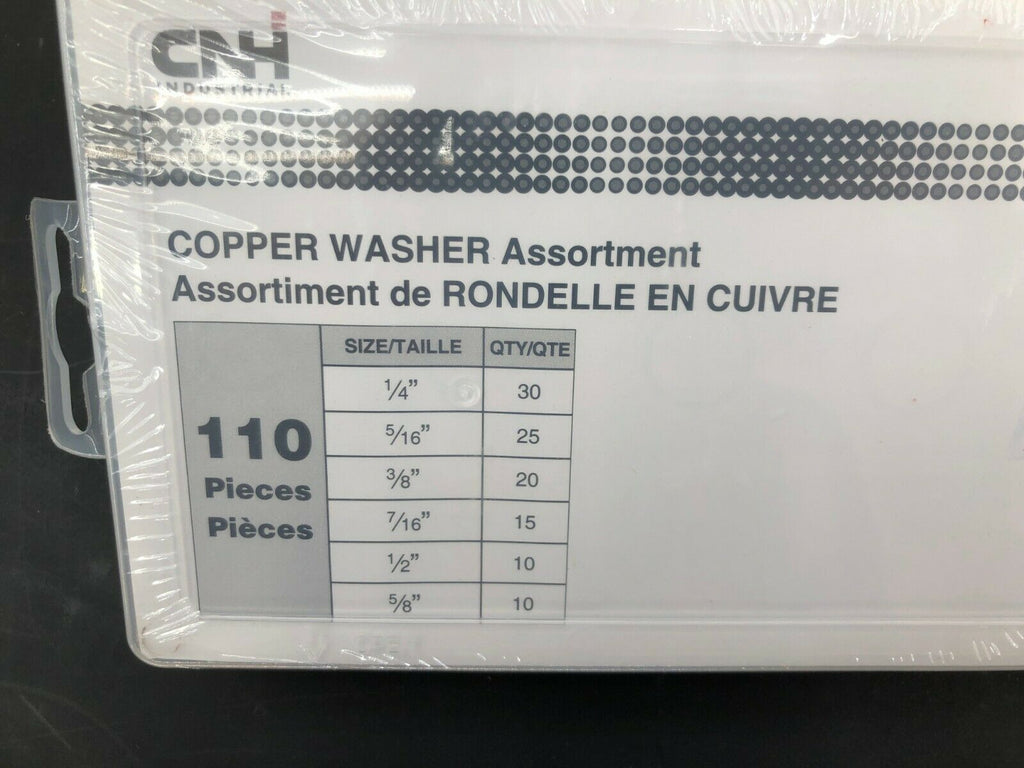 Case IH International 110 piece Copper Washer Assortment- Standard SAE