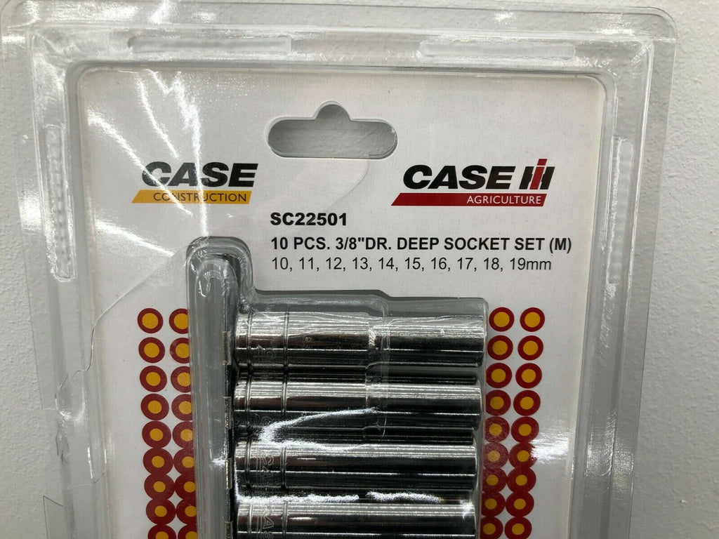 Case IH International 3/8" Drive 10 Piece Metric Deep Socket Set Snap On