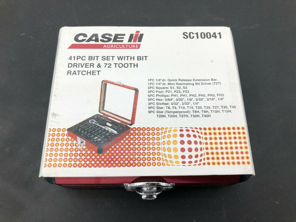 Case IH 41pc Mini 1/4" Bit Set with Driver Blue Point-Lifetime Warranty