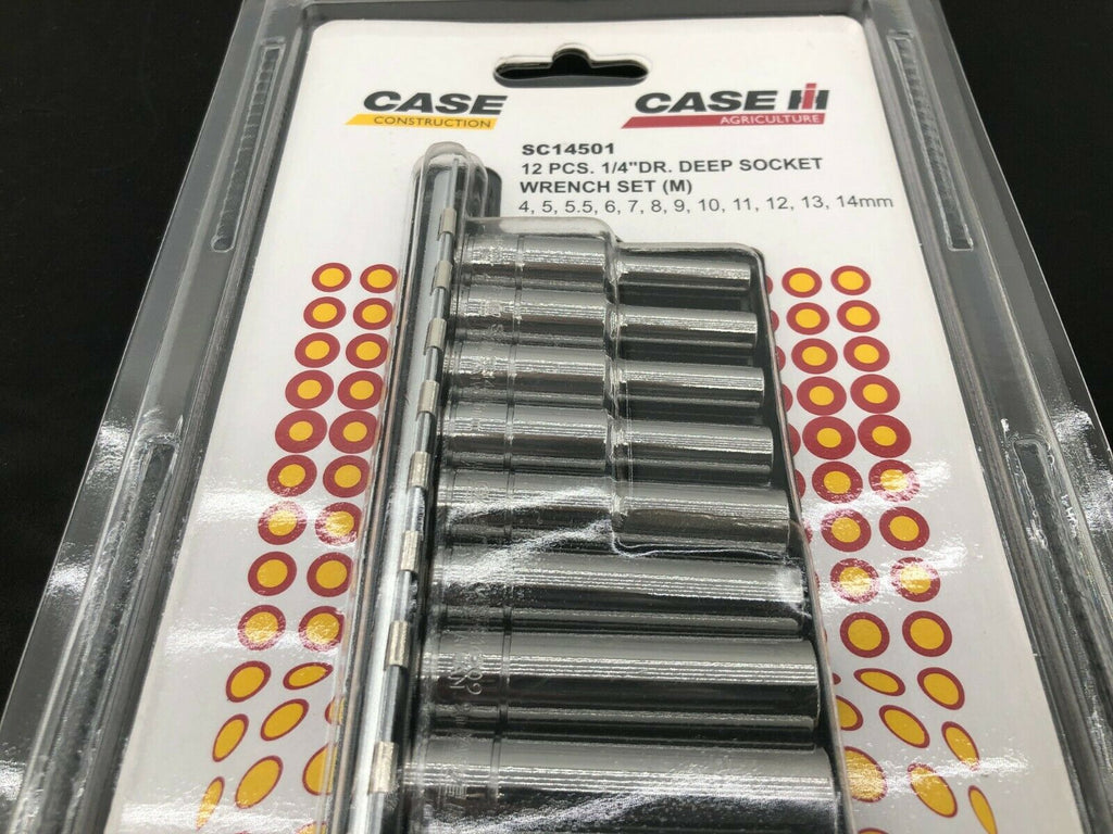 Case IH 12pc 1/4" Drive Socket Set Metric Blue Point-Lifetime Warranty
