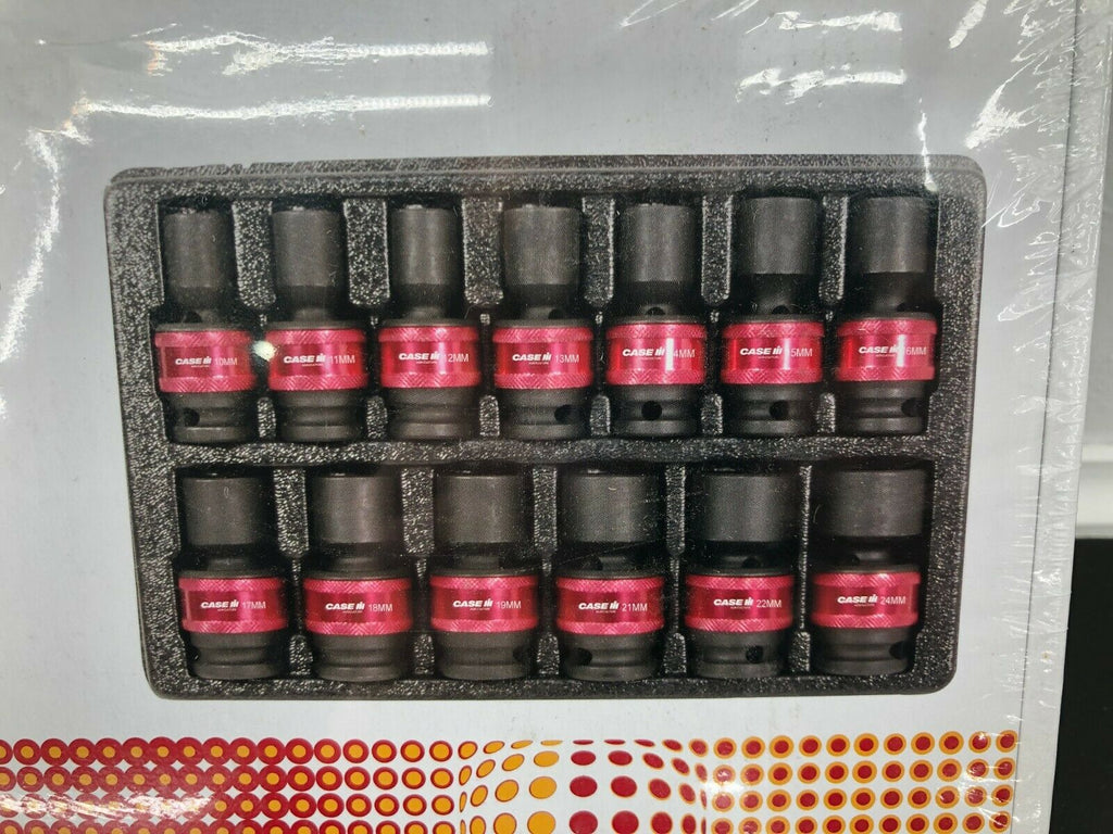 Case IH International 1/2" Drive Impact Swivel Socket Set Metric Snap On