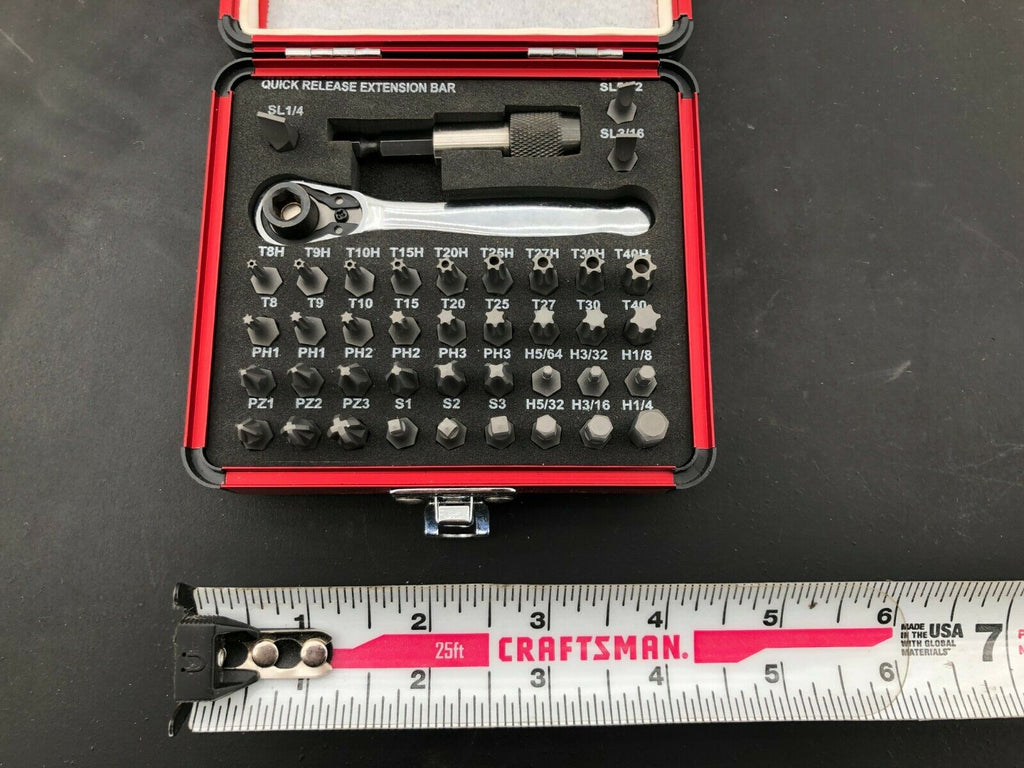 Case IH 41pc Mini 1/4" Bit Set with Driver Blue Point-Lifetime Warranty