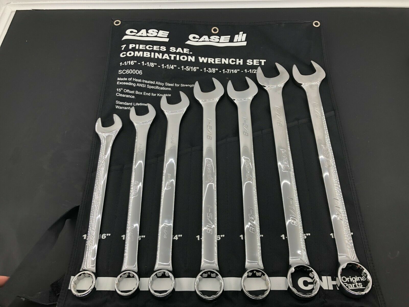 Case IH 7pc Standard Wrench Set 1" 1 1/2" Blue PointLifetime Warrant