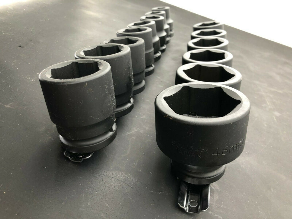 Case IH 14pc 3/4" Dr Impact Socket Set Metric Snap on Blue Point